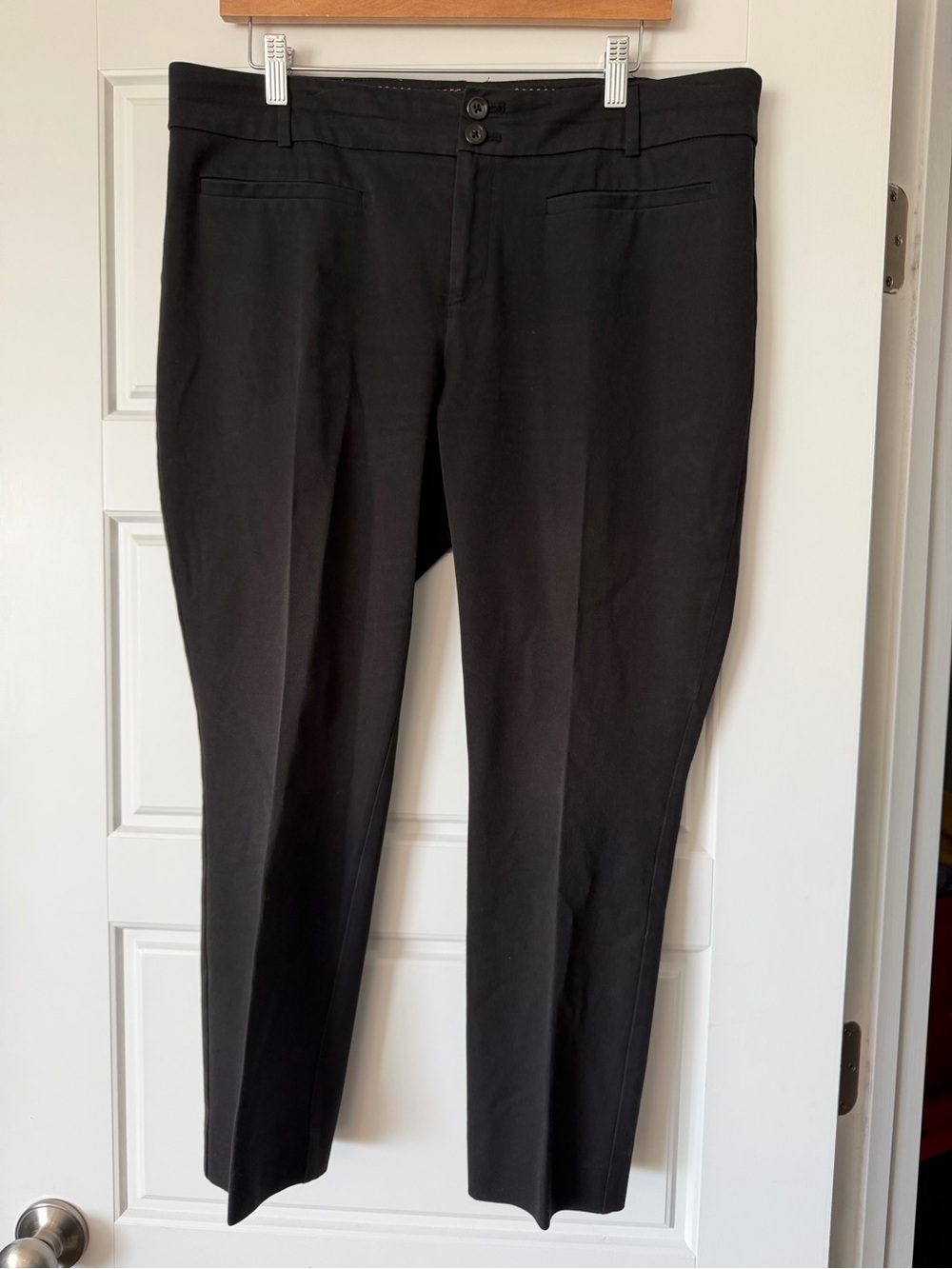 Anthropologie Essential Slim Black Dress Pants